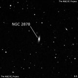NGC 2878 - спиральная галактика. Описание NGC 2878:, Галактика в созвездии Гидра