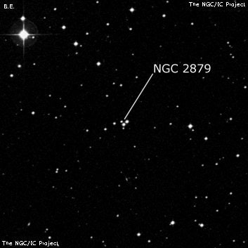 NGC 2879 - четыре звезды. Описание NGC 2879:, Объект глубокого космоса в созвездии Гидра