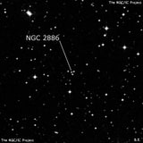 NGC 2886 - четыре звезды. Описание NGC 2886:, Объект глубокого космоса в созвездии Гидра