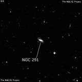 NGC 291 - спиральная галактика. Описание NGC 291:, Галактика в созвездии Кит