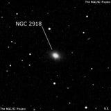 NGC 2918 - эллиптическая галактика. Описание NGC 2918:, Галактика в созвездии Лев