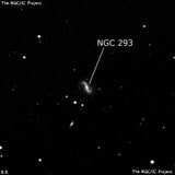 NGC 293 - спиральная галактика с баром. Описание NGC 293:, Галактика в созвездии Кит