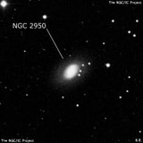 NGC 2950 - спиральная галактика с баром. Описание NGC 2950:, Галактика в созвездии Большая Медведица