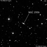 NGC 2956 - спиральная галактика. Описание NGC 2956:, Галактика в созвездии Гидра