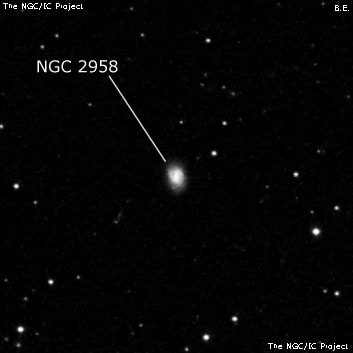 NGC 2958 - галактика. Описание NGC 2958:, Галактика в созвездии Лев