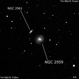 NGC 2959 - спиральная галактика с баром. Описание NGC 2959:, Галактика в созвездии Большая Медведица