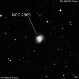 NGC 2969 - спиральная галактика. Описание NGC 2969:, Галактика в созвездии Секстант