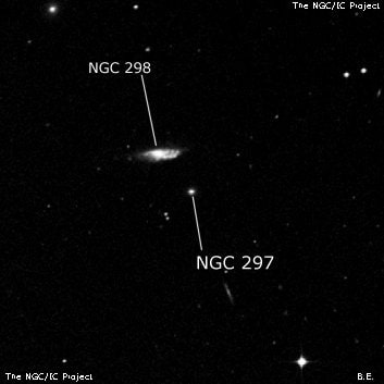 NGC 297 - эллиптическая галактика. Описание NGC 297:, Галактика в созвездии Кит
