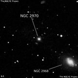 NGC 2970 - эллиптическая галактика. Описание NGC 2970:, Галактика в созвездии Лев