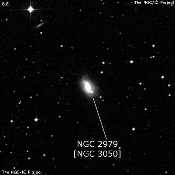NGC 2979 - спиральная галактика. Описание NGC 2979:, Объект глубокого космоса в созвездии Секстант