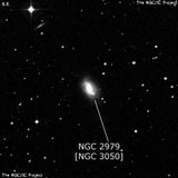 NGC 2979 - спиральная галактика. Описание NGC 2979:, Объект глубокого космоса в созвездии Секстант