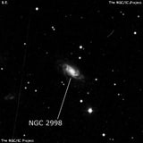 NGC 2998 - спиральная галактика с баром. Описание NGC 2998:, Галактика в созвездии Большая Медведица