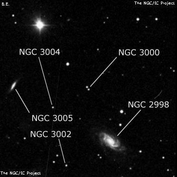 NGC 3000 - две звезды. Описание NGC 3000:, Двойная звезда в созвездии Большая Медведица