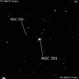 NGC 301 - линзовидная галактика. Описание NGC 301:, Галактика в созвездии Кит