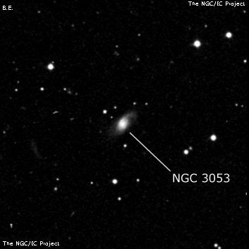 NGC 3053 - спиральная галактика с баром. Описание NGC 3053:, Галактика в созвездии Лев