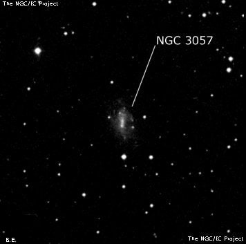 NGC 3057 - спиральная галактика с баром. Описание NGC 3057:, Галактика в созвездии Дракон
