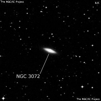 NGC 3072 - линзовидная галактика. Описание NGC 3072:, Галактика в созвездии Гидра