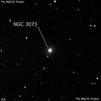 NGC 3073 - спиральная галактика с баром. Описание NGC 3073:, Галактика в созвездии Большая Медведица