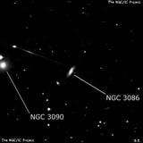 NGC 3086 - спиральная галактика. Описание NGC 3086:, Галактика в созвездии Секстант