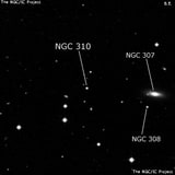 NGC 310 - одиночная звезда. Описание NGC 310:, Двойная звезда в созвездии Кит