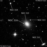 NGC 316 - одиночная звезда. Описание NGC 316:, Двойная звезда в созвездии Рыбы