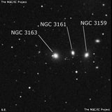 NGC 3163 - галактика. Описание NGC 3163:, Галактика в созвездии Малый Лев