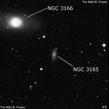 NGC 3165 - галактика. Описание NGC 3165:, Галактика в созвездии Секстант