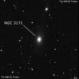 NGC 3171 - галактика. Описание NGC 3171:, Галактика в созвездии Гидра