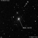 NGC 3172 - галактика. Описание NGC 3172:, Галактика в созвездии Малая Медведица