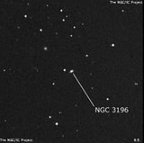 NGC 3196 - линзовидная галактика. Описание NGC 3196:, Галактика в созвездии Лев