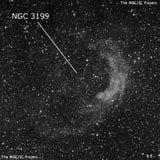 NGC 3199 - туманность. Описание NGC 3199:, Комплекс туманностей в созвездии Киль