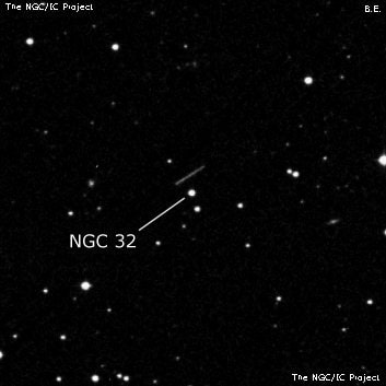 NGC 32 - две звезды. Описание NGC 32:, Двойная звезда в созвездии Пегас