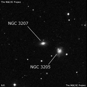 NGC 3207 - галактика. Описание NGC 3207:, Галактика в созвездии Большая Медведица