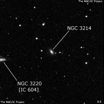NGC 3214 - линзовидная галактика. Описание NGC 3214:, Галактика в созвездии Большая Медведица
