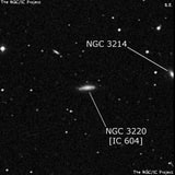NGC 3220 - спиральная галактика. Описание NGC 3220:, Галактика в созвездии Большая Медведица