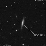 NGC 3221 - спиральная галактика с баром. Описание NGC 3221:, Галактика в созвездии Лев