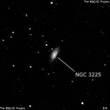 NGC 3225 - спиральная галактика. Описание NGC 3225:, Галактика в созвездии Большая Медведица