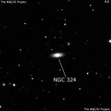 NGC 324 - линзовидная галактика. Описание NGC 324:, Галактика в созвездии Феникс
