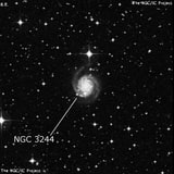 NGC 3244 - спиральная галактика. Описание NGC 3244:, Галактика в созвездии Насос