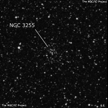 NGC 3255 - рассеянное скопление звёзд. Описание NGC 3255:, Рассеянное скопление в созвездии Киль