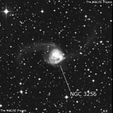 NGC 3256 - галактика. Описание NGC 3256:, Галактика в созвездии Паруса