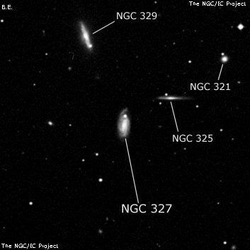 NGC 327 - галактика. Описание NGC 327:, Галактика в созвездии Кит