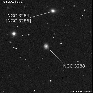 NGC 3288 - спиральная галактика с баром. Описание NGC 3288:, Галактика в созвездии Большая Медведица