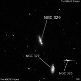 NGC 329 - спиральная галактика. Описание NGC 329:, Галактика в созвездии Кит