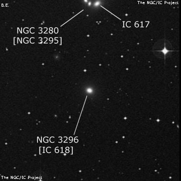 NGC 3296 - эллиптическая галактика. Описание NGC 3296:, Галактика в созвездии Гидра