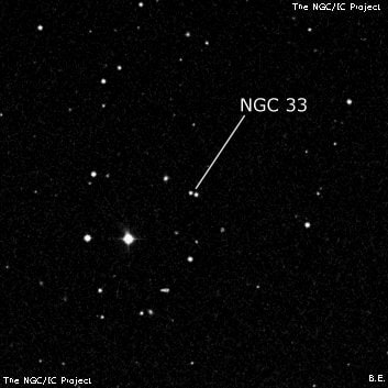 NGC 33 - две звезды. Описание NGC 33:, Двойная звезда в созвездии Рыбы