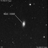 NGC 3300 - спиральная галактика с баром. Описание NGC 3300:, Галактика в созвездии Лев