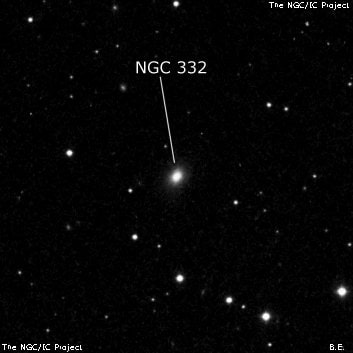NGC 332 - галактика. Описание NGC 332:, Галактика в созвездии Рыбы