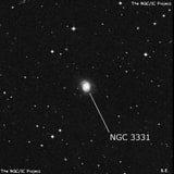 NGC 3331 - спиральная галактика с баром. Описание NGC 3331:, Галактика в созвездии Гидра
