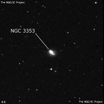 NGC 3353 - спиральная галактика. Описание NGC 3353:, Галактика в созвездии Большая Медведица